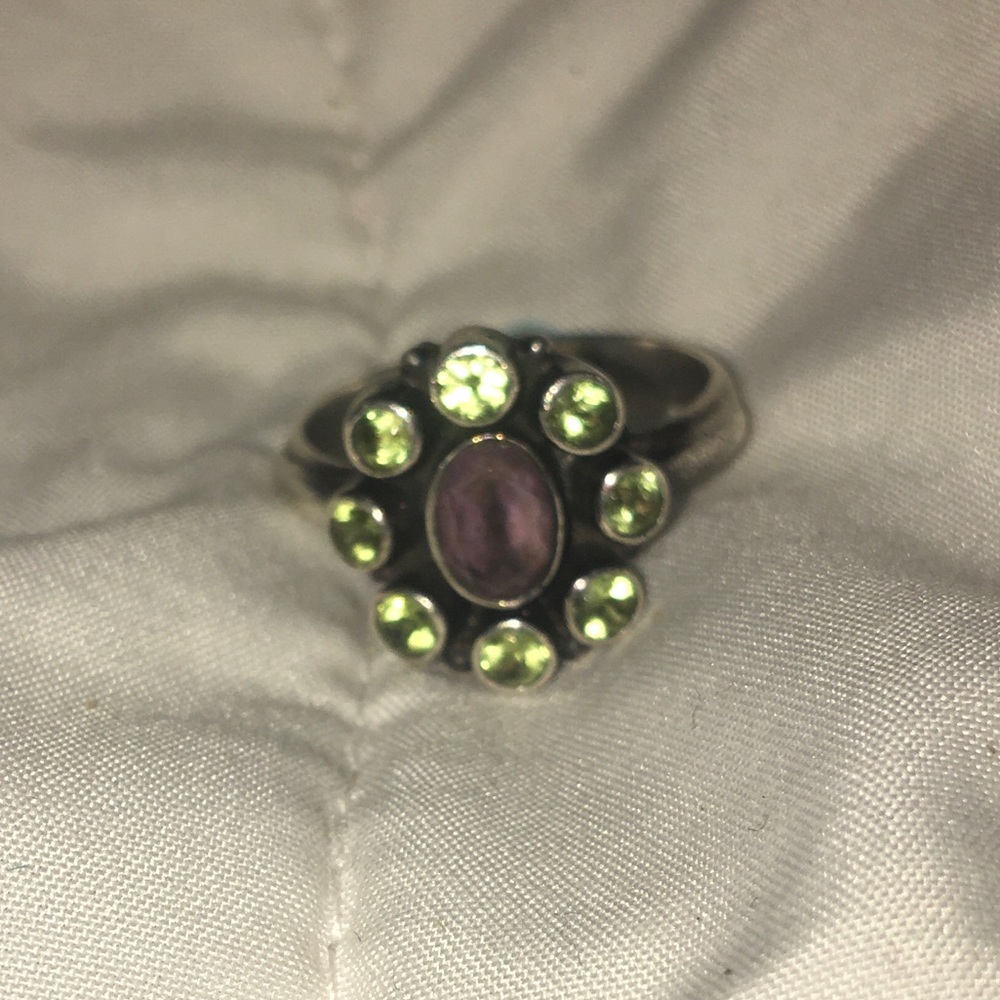 NB 925 Gemstone Ring Size 8 - Picture 4 of 6
